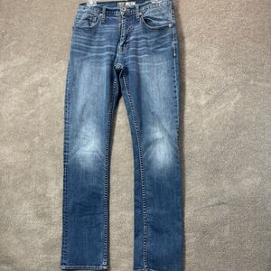 BKE Jake Jeans Mens 32R Straight Denim Medium Wash Casual Classic Everyday 30X31